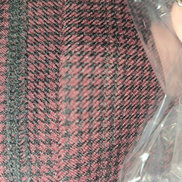 Foreign Exchange M Maroon & Blk  A-Line Mini Librarian 2 Skater Versatile Style - Picture 6 of 9